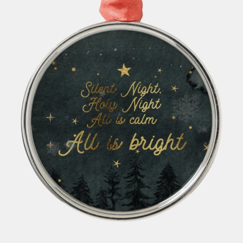 SILENT NIGHT HOLY NIGHT Circle Ornament