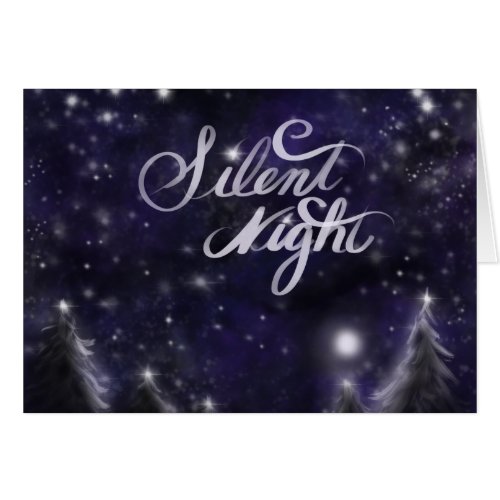 Silent night holy night _ Glistening snow scene