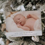 Silent Night, Holy Night | Gold Cross and Photo Holiday Card