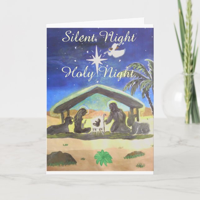 Silent Night! Holy Night Greeting Cards (Front)