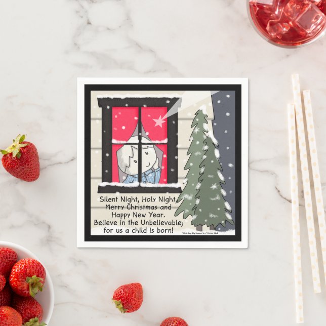 Silent Night, Holy Night Napkins (Insitu)