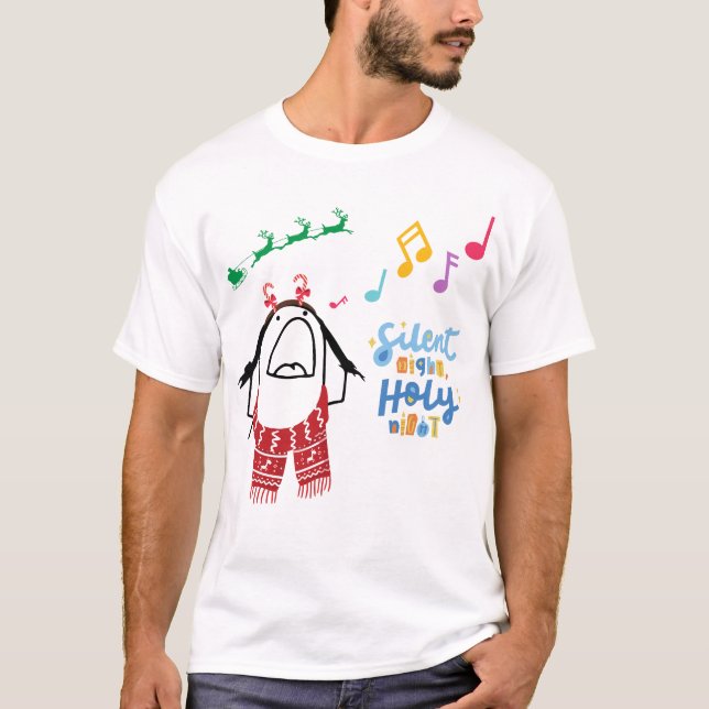 Silent Night Holy Night T-Shirt (Front)