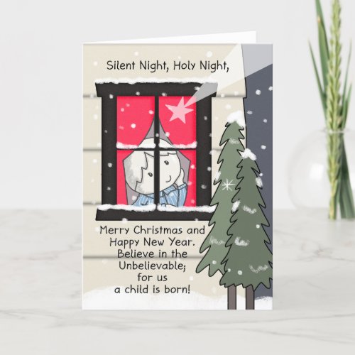 Silent Night Holy Night Thank You Card