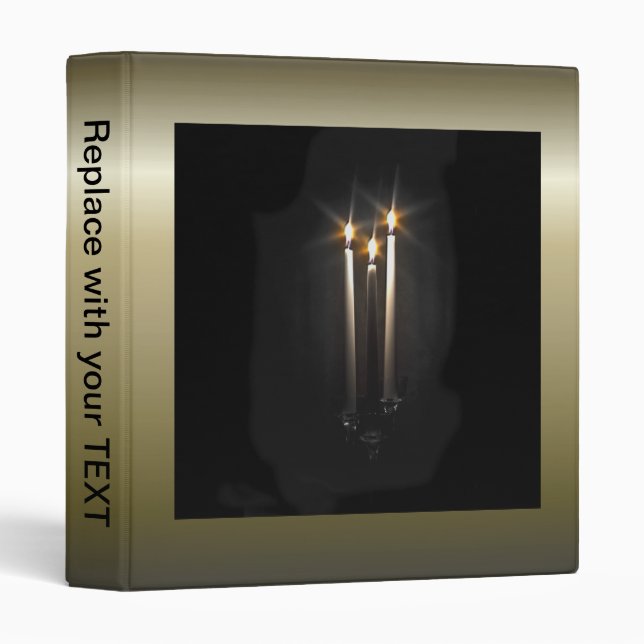 Silent Night Holy Night Trinity Candle 3 Ring Binder (Front/Spine)