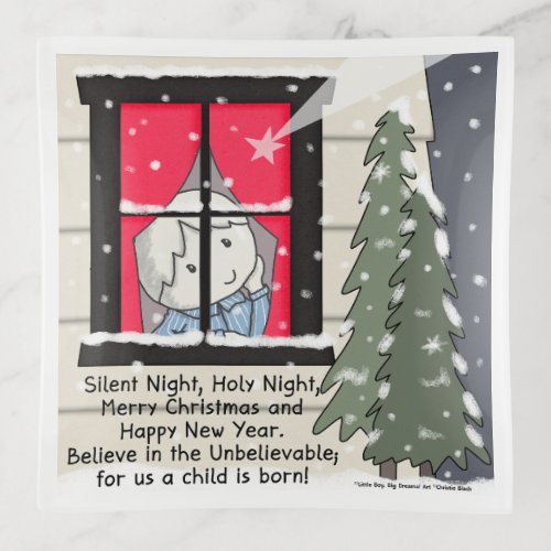 Silent Night Holy Night Trinket Tray