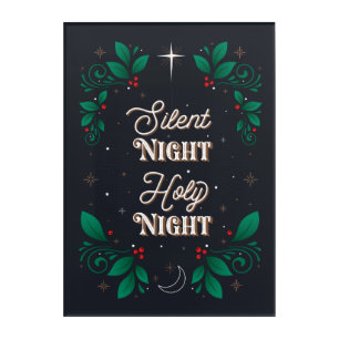 Silent Night, Holy Night Wall Art 10x14