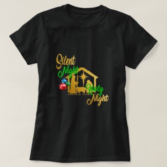 Silent Night Holy Night Women's Christmas Shirt