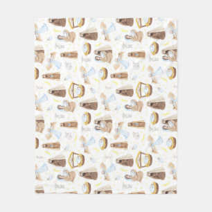 Silent Night Nativity Christmas Fleece Blanket