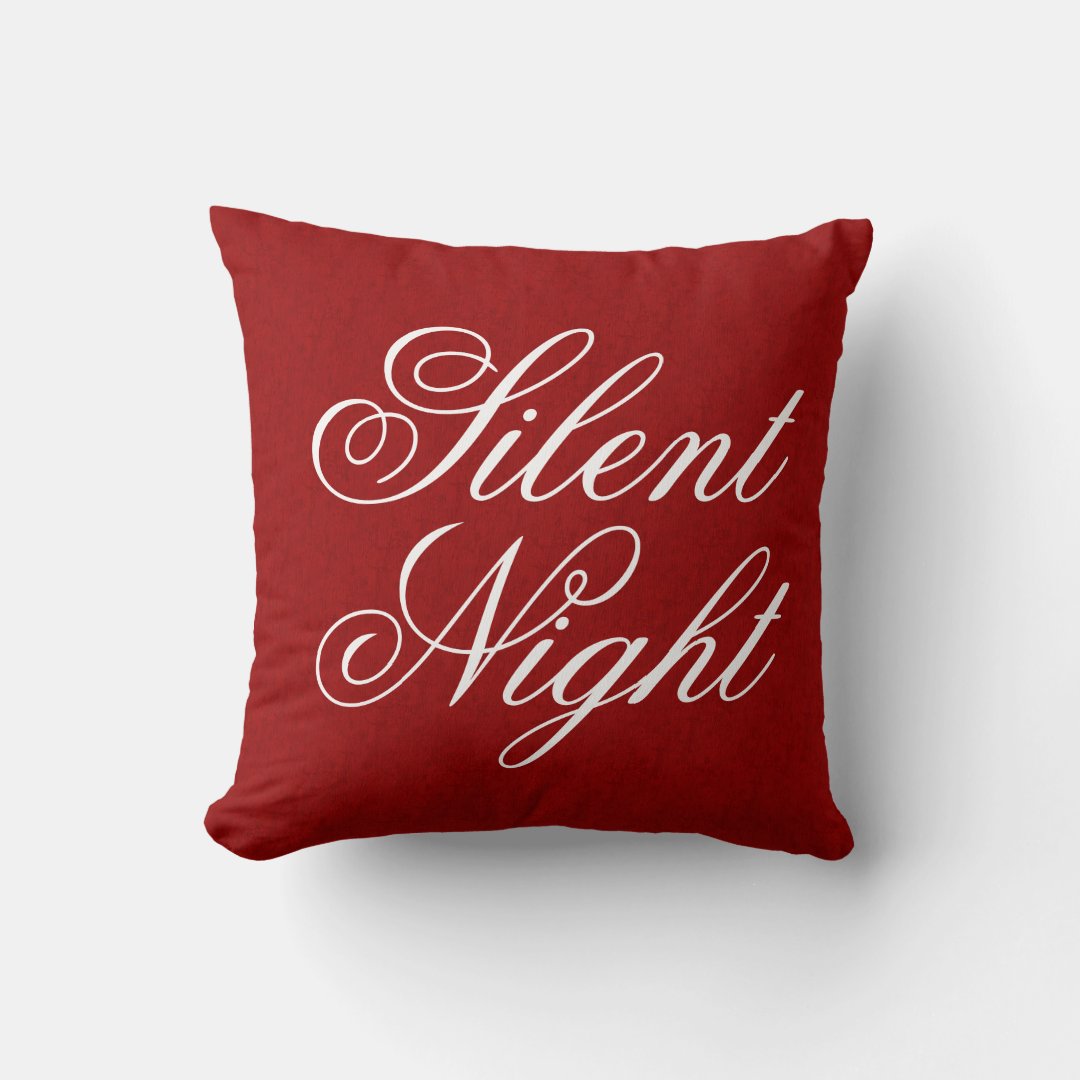Silent Night Pillow Zazzle