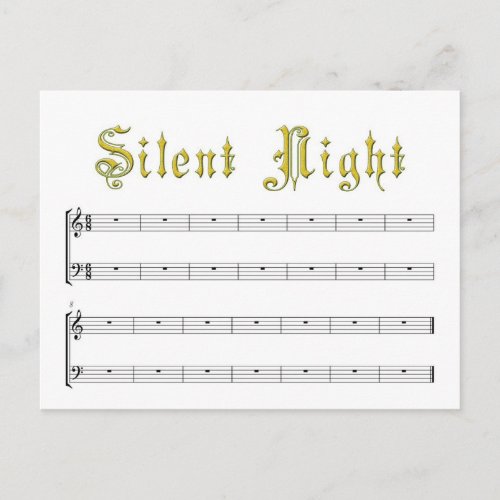 Silent Night Postcard