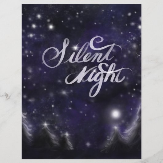 Silent Night - romantic Holiday snow scene (Front)