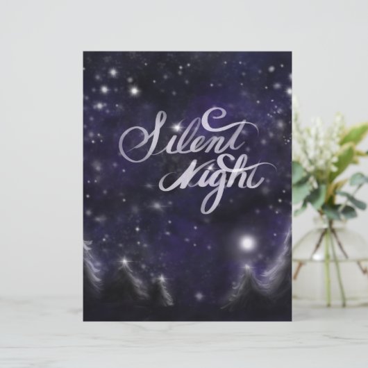 Silent Night - romantic Holiday snow scene (Standing Front)
