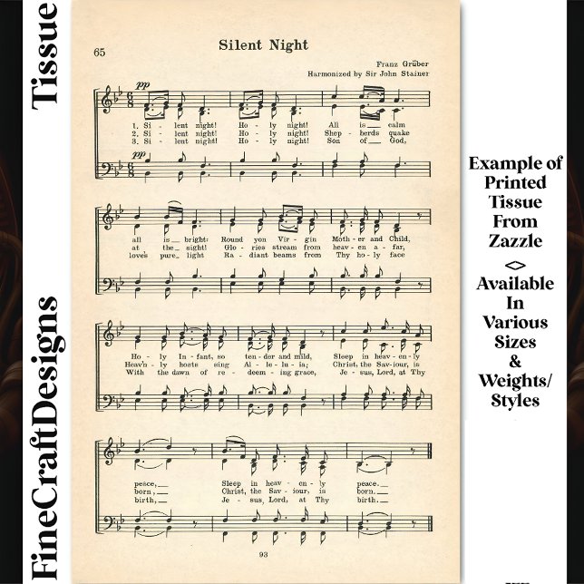 Silent Night Sheet Music DU7 Decoupage (Creator Uploaded)