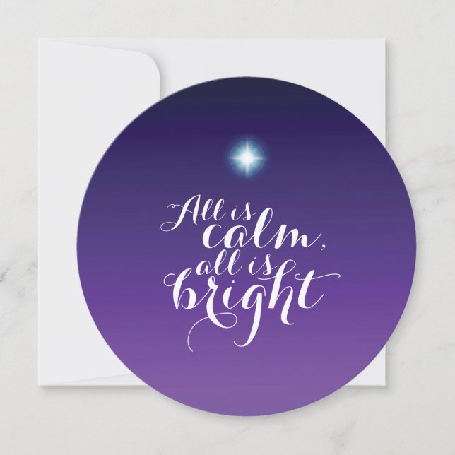 Silent Night Star Card (Front)