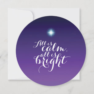 Silent Night Star Card