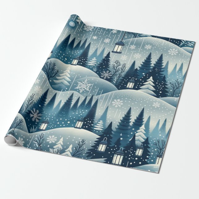 Silent Night Wrapping Paper (Unrolled)