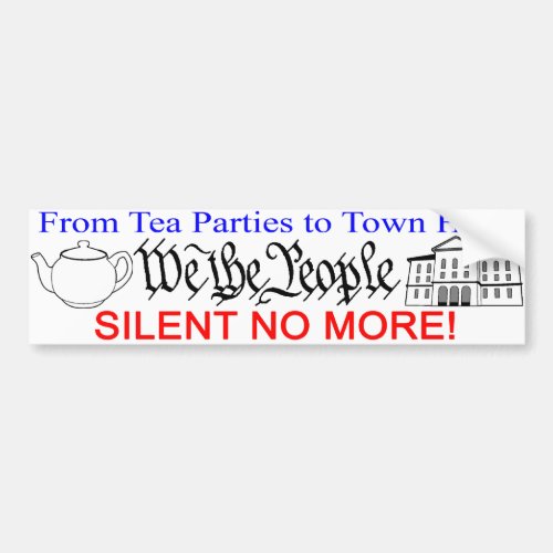 Silent No More bumper sticker