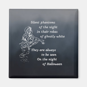 Silent phantoms of the night - Vintage Halloween Magnet