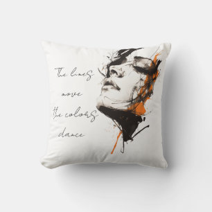 Silent Power – Artistic Throw Pillow