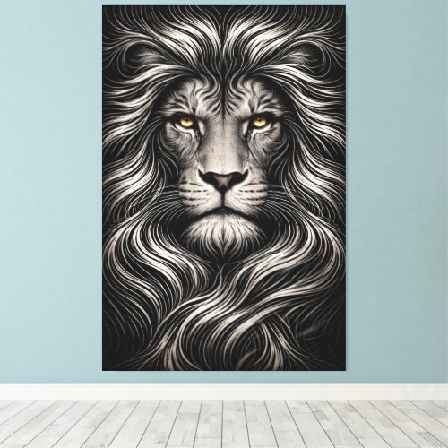 Silent Power - Eyes of Dominance Canvas Print