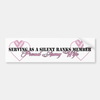 Silent Rank Member Bumper Sticker
