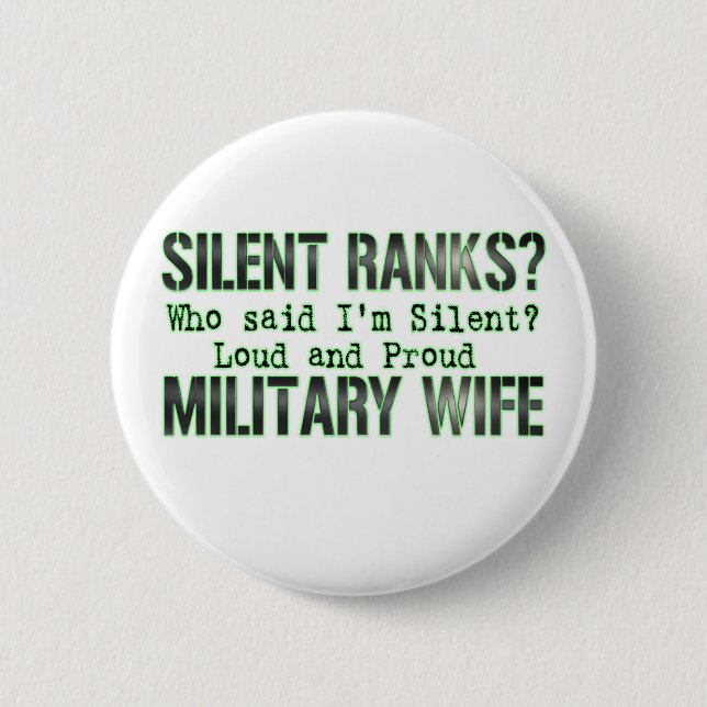 silent ranks pinback button (Front)