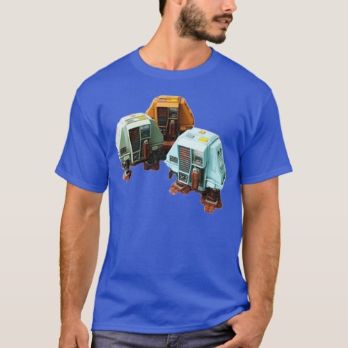 Silent running robots T_Shirt