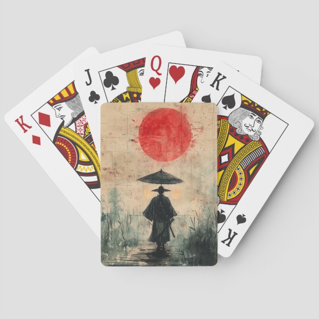 Silent Samurai Crimson Forest (2) Poker Cards (Back)
