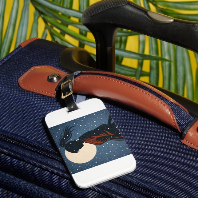 Silent Samurai – The Feminine Shadow: Snowfall Luggage Tag (Front Insitu 1)