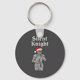 Silent Santa Knight Christmas Holiday Xmas Theme M Keychain