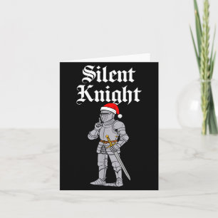 Silent Santa Knight Christmas Medieval Costume Men Card