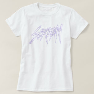Silent Scream Halloween Lettering Screaming T-Shirt