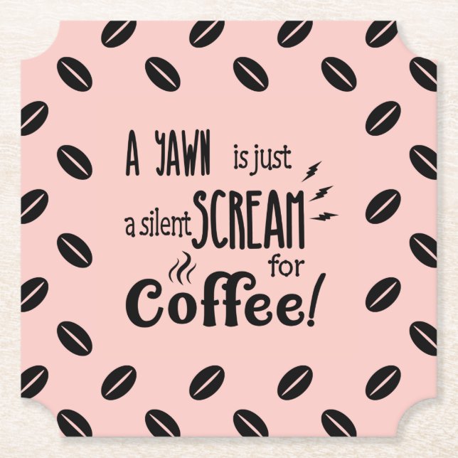 SILENT SCREAM PAPER COASTER (Front)