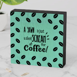 SILENT SCREAM WOODEN BOX SIGN