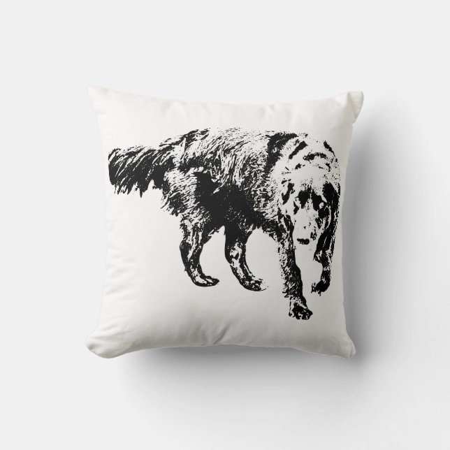 Silent Sentinel Comfort Throw Pillow (Front)