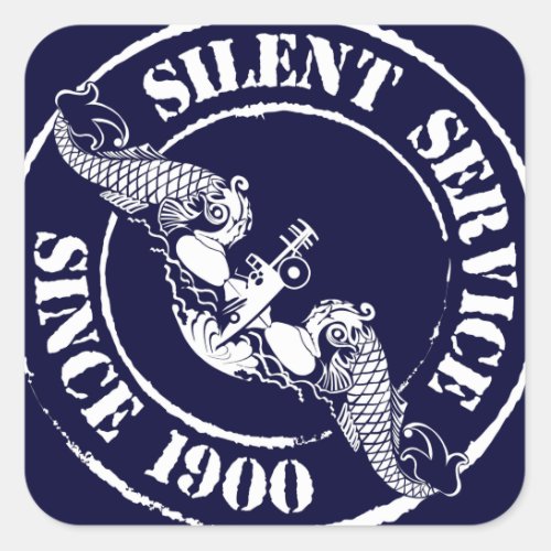 Silent Service Square Sticker
