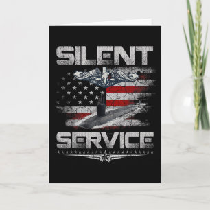 Silent Service U.s Submarines Forces Patriotic Vet Card