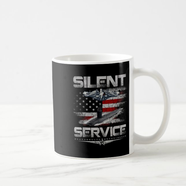 Silent Service U.s Submarines Forces Patriotic Vet Coffee Mug (Right)