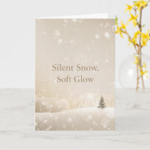 Silent Snow, Soft Glow;Minimalist ElegantChristmas