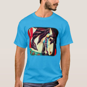 Silent Steed Carousel Horse  T-Shirt