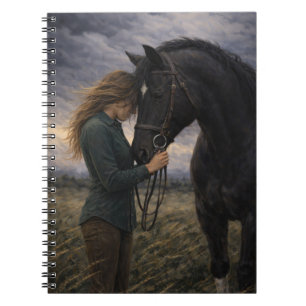 Silent Storm Horse Art Notebook