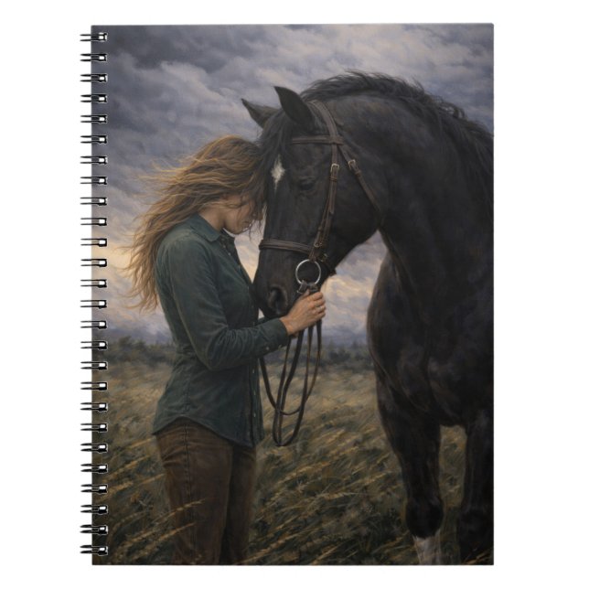 Silent Storm | Horse Art | Notebook (Front)