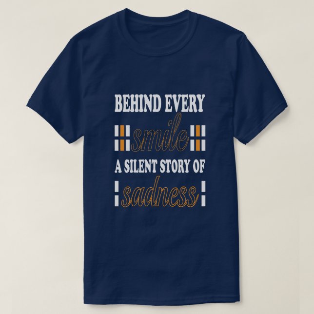 silent story of sadness Basic Dark T-Shirt (Design Front)