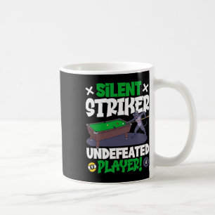 Silent Striker - Billiards And Cat Coffee Mug