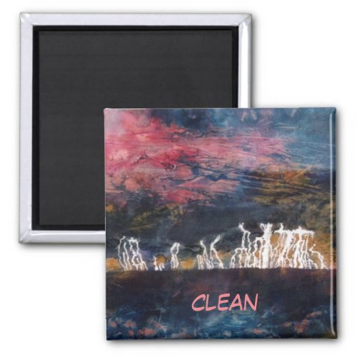 Silent Thunder 2 Abstract Dishwasher Magnet