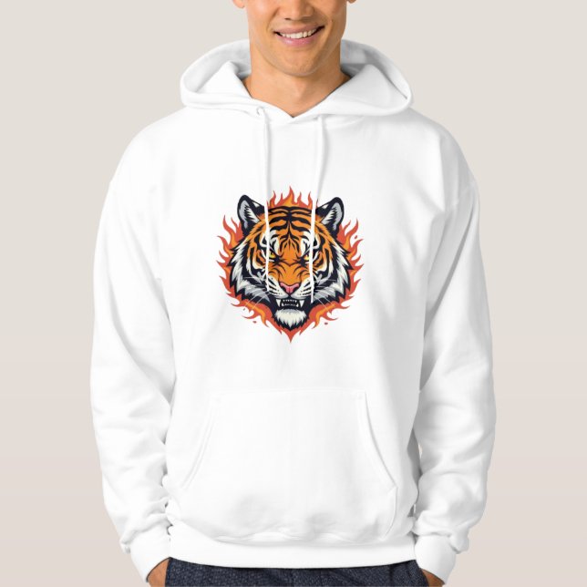 Silent Tiger – Precision and Power Hoodie (Front)