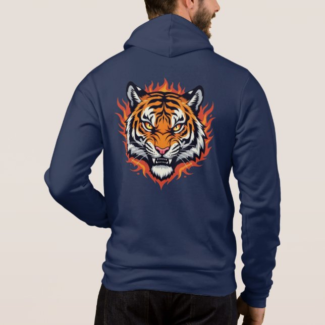 Silent Tiger – Precision and Power Hoodie (Back)