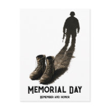 Silent Valor – Memorial Day Tribute Soldier Shadow