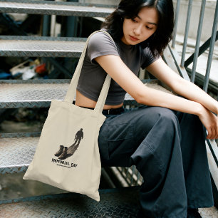 Silent Valor – Memorial Day Tribute Soldier Shadow Tote Bag