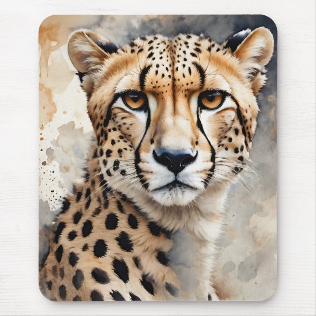 Silent Velocity | Cheetah Art Mouse Pad (Front)